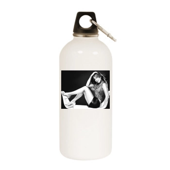 Thalia White Water Bottle With Carabiner