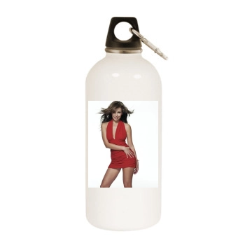 Thalia White Water Bottle With Carabiner