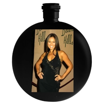 Tia Carrere Round Flask