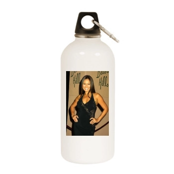 Tia Carrere White Water Bottle With Carabiner