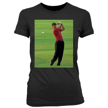 Tiger Woods Women's Junior Cut Crewneck T-Shirt