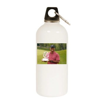 Tiger Woods White Water Bottle With Carabiner