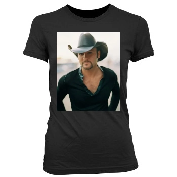 Tim McGraw Women's Junior Cut Crewneck T-Shirt