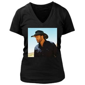 Tim McGraw Women's Deep V-Neck TShirt