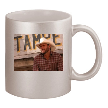 Tim McGraw 11oz Metallic Silver Mug