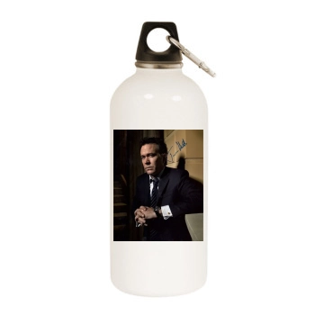 Timothy Hutton White Water Bottle With Carabiner