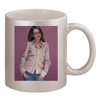 Tina Fey 11oz Metallic Silver Mug