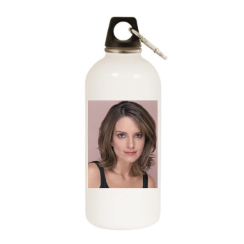 Tina Fey White Water Bottle With Carabiner