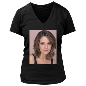 Tina Fey Women's Deep V-Neck TShirt