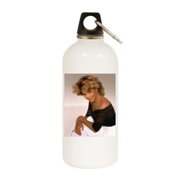 Tina Turner White Water Bottle With Carabiner