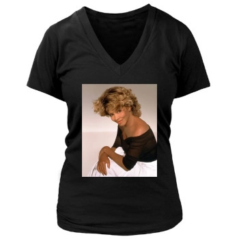 Tina Turner Women's Deep V-Neck TShirt