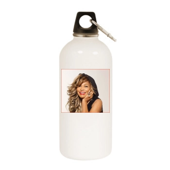 Tina Turner White Water Bottle With Carabiner