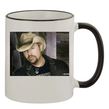 Toby Keith 11oz Colored Rim & Handle Mug