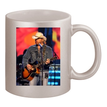 Toby Keith 11oz Metallic Silver Mug