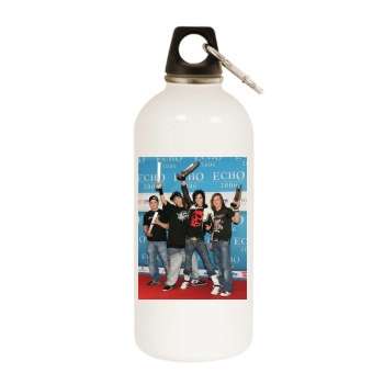 Tokio Hotel White Water Bottle With Carabiner