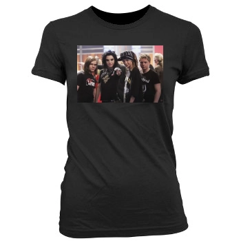 Tokio Hotel Women's Junior Cut Crewneck T-Shirt