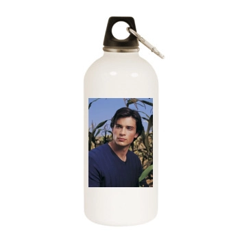 Tom Welling White Water Bottle With Carabiner