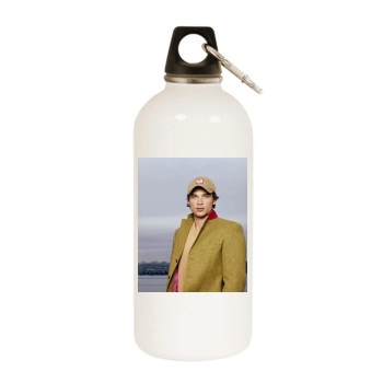 Tom Welling White Water Bottle With Carabiner