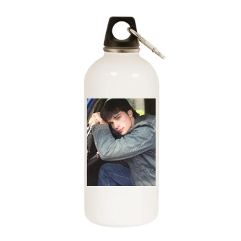 Tom Welling White Water Bottle With Carabiner