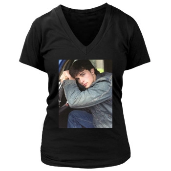 Tom Welling Women's Deep V-Neck TShirt