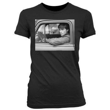 Tom Welling Women's Junior Cut Crewneck T-Shirt