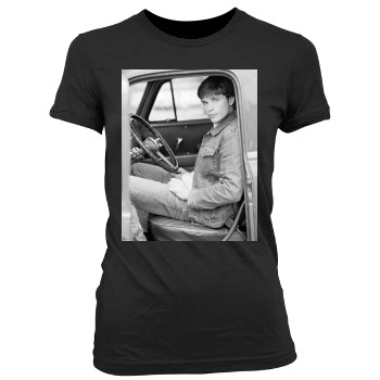 Tom Welling Women's Junior Cut Crewneck T-Shirt