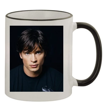 Tom Welling 11oz Colored Rim & Handle Mug