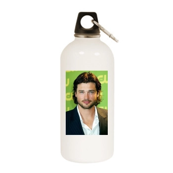 Tom Welling White Water Bottle With Carabiner