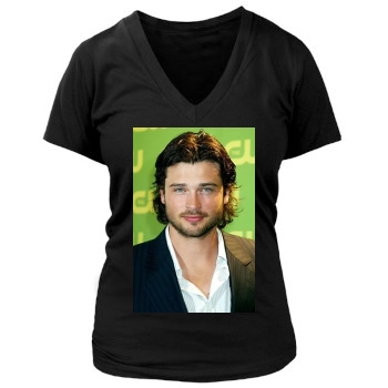 Tom Welling Women's Deep V-Neck TShirt