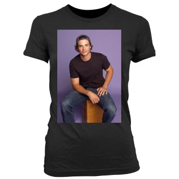 Tom Welling Women's Junior Cut Crewneck T-Shirt