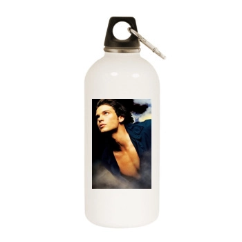 Tom Welling White Water Bottle With Carabiner