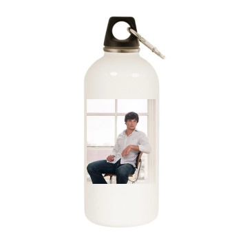 Tom Welling White Water Bottle With Carabiner