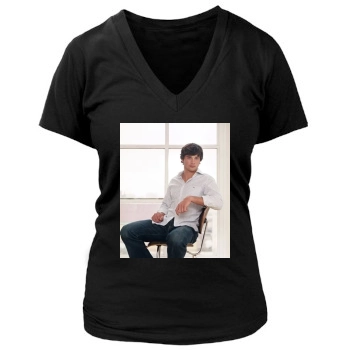 Tom Welling Women's Deep V-Neck TShirt