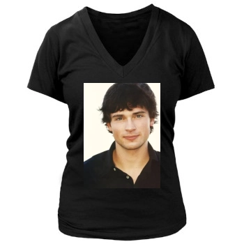 Tom Welling Women's Deep V-Neck TShirt