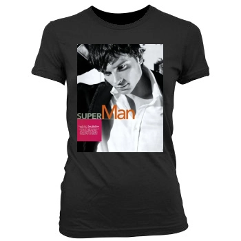 Tom Welling Women's Junior Cut Crewneck T-Shirt