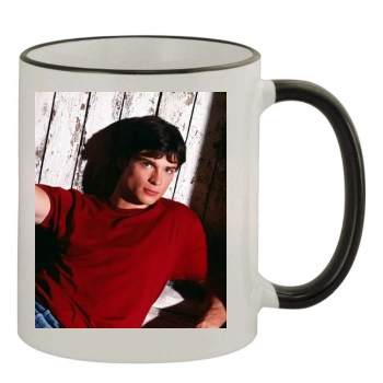 Tom Welling 11oz Colored Rim & Handle Mug