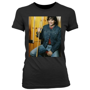 Tom Welling Women's Junior Cut Crewneck T-Shirt