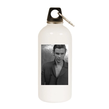 Tom Welling White Water Bottle With Carabiner