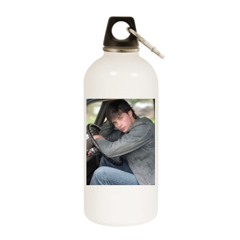 Tom Welling White Water Bottle With Carabiner