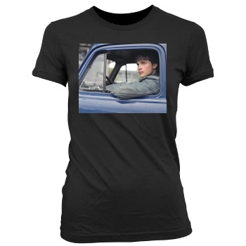 Tom Welling Women's Junior Cut Crewneck T-Shirt