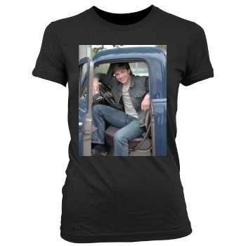 Tom Welling Women's Junior Cut Crewneck T-Shirt