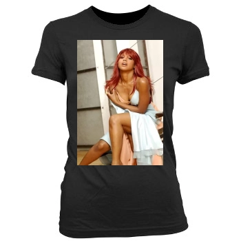 Toni Braxton Women's Junior Cut Crewneck T-Shirt