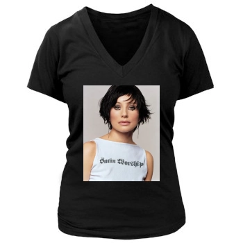 Tori Amos Women's Deep V-Neck TShirt