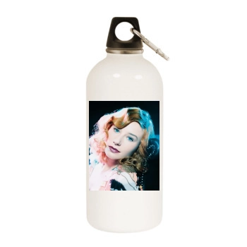 Tori Amos White Water Bottle With Carabiner