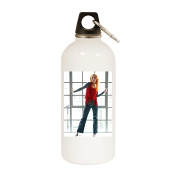 Tori Amos White Water Bottle With Carabiner