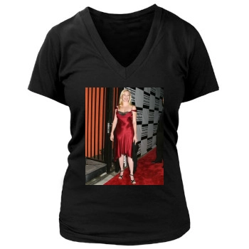 Traci Lords Women's Deep V-Neck TShirt