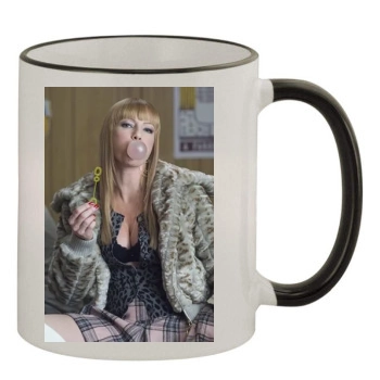 Traci Lords 11oz Colored Rim & Handle Mug