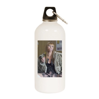 Traci Lords White Water Bottle With Carabiner