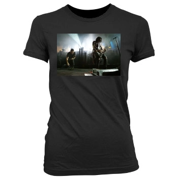 Trent Reznor Women's Junior Cut Crewneck T-Shirt