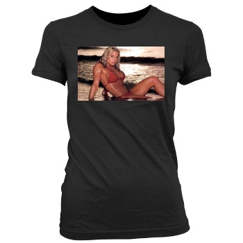 Trish Stratus Women's Junior Cut Crewneck T-Shirt